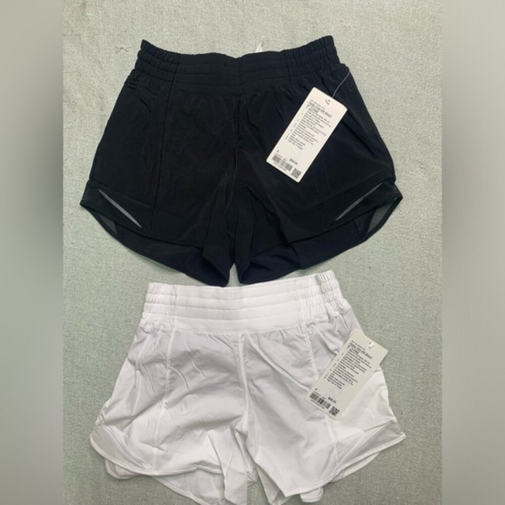 Lot of 2 Lululemon NWT Hotty Hot High-Rise Lined Short 4" Size 8